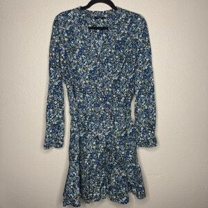 Lucky Brand Floral Blue Dress- XL